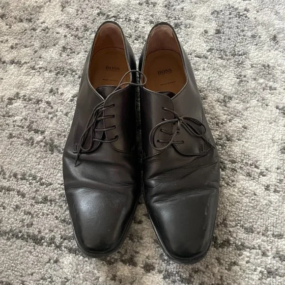 moon river brown dress BOSS Lace-up Leather Trainers Boy 35 Brown